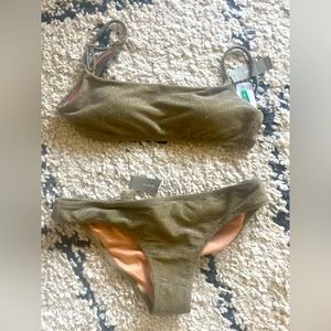 Jcrew sparkle bikini set NWT
